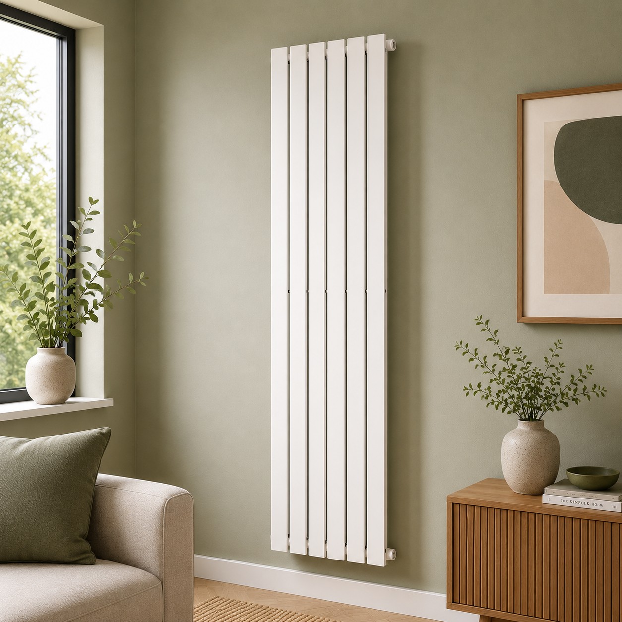 K Rad Boston 1600H x 550W Design Radiator White