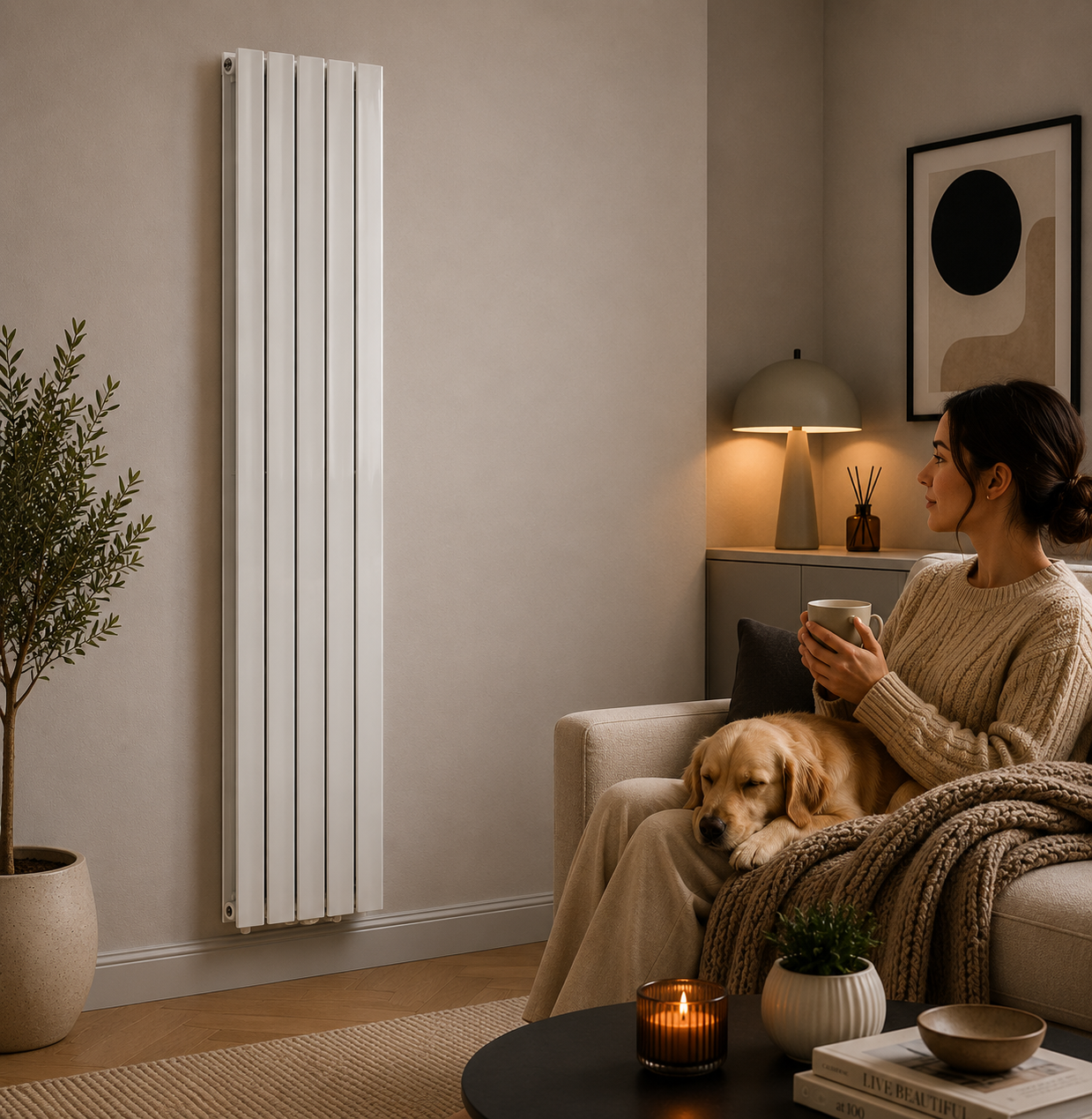 K Rad Boston 1800H x 410W Double Radiator White - Image 3