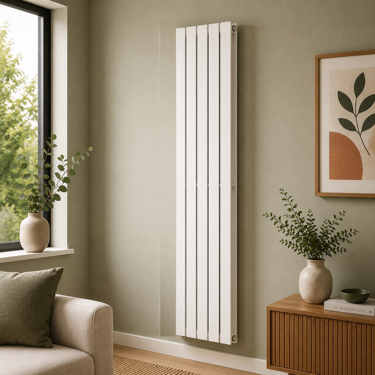 K Rad Boston 1800H x 410W Double Radiator White