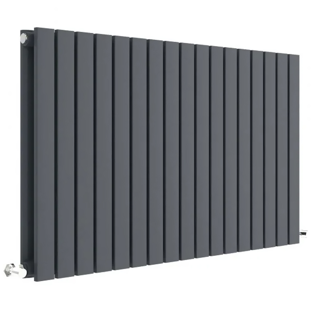 K Rad Boston 600H x 1190W Double Radiator Textured Grey - Image 3