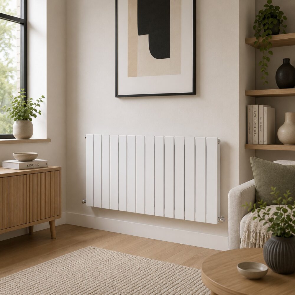 Boston 600H x 1190W Single Radiator White