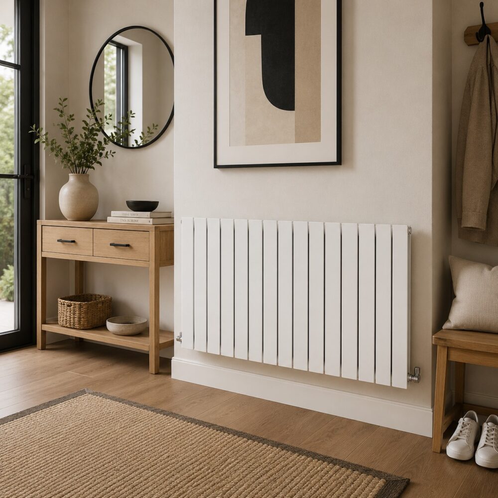 Boston 600H x 1470W Double Radiator White