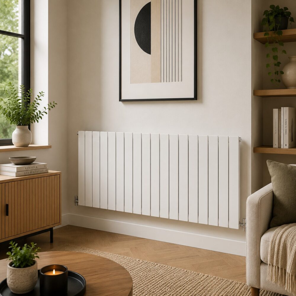 Boston 600H x 1470W Single Radiator White