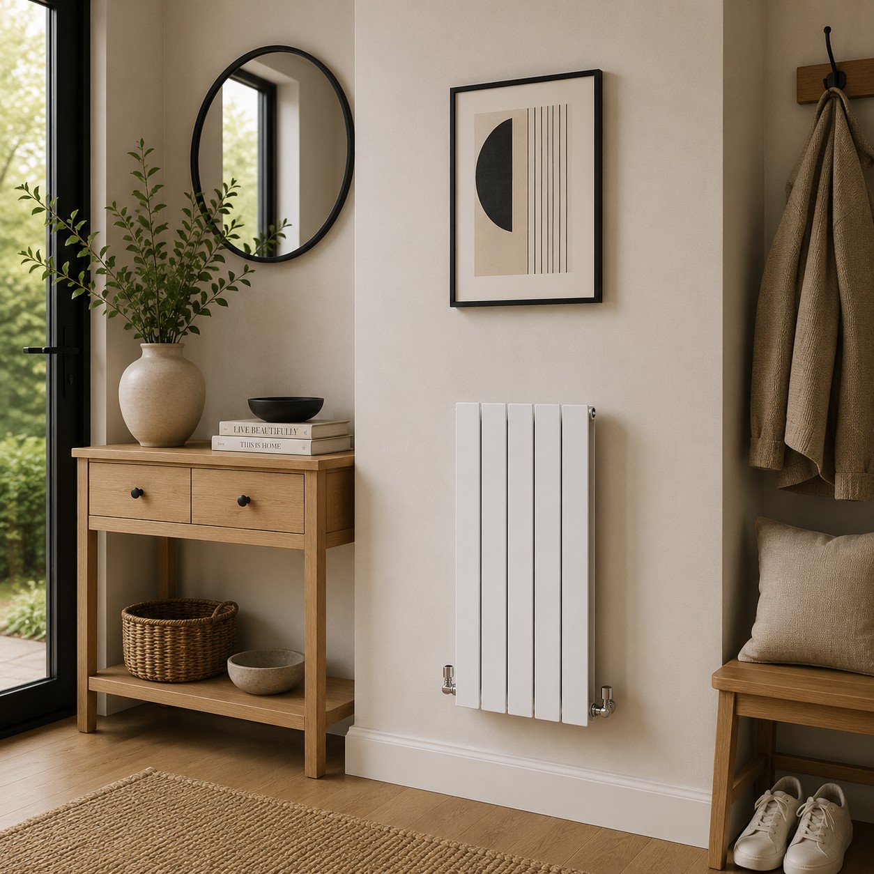 Boston 600H x 420W Double Radiator White