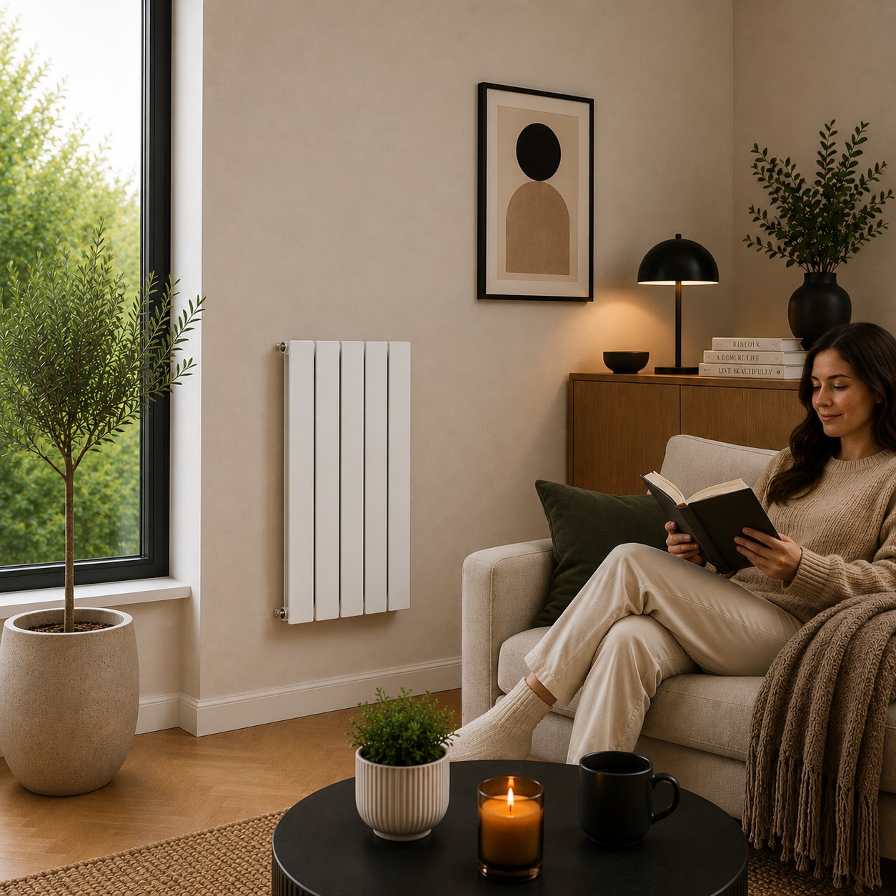 K Rad Boston 600H x 420W Double Radiator White - Image 5