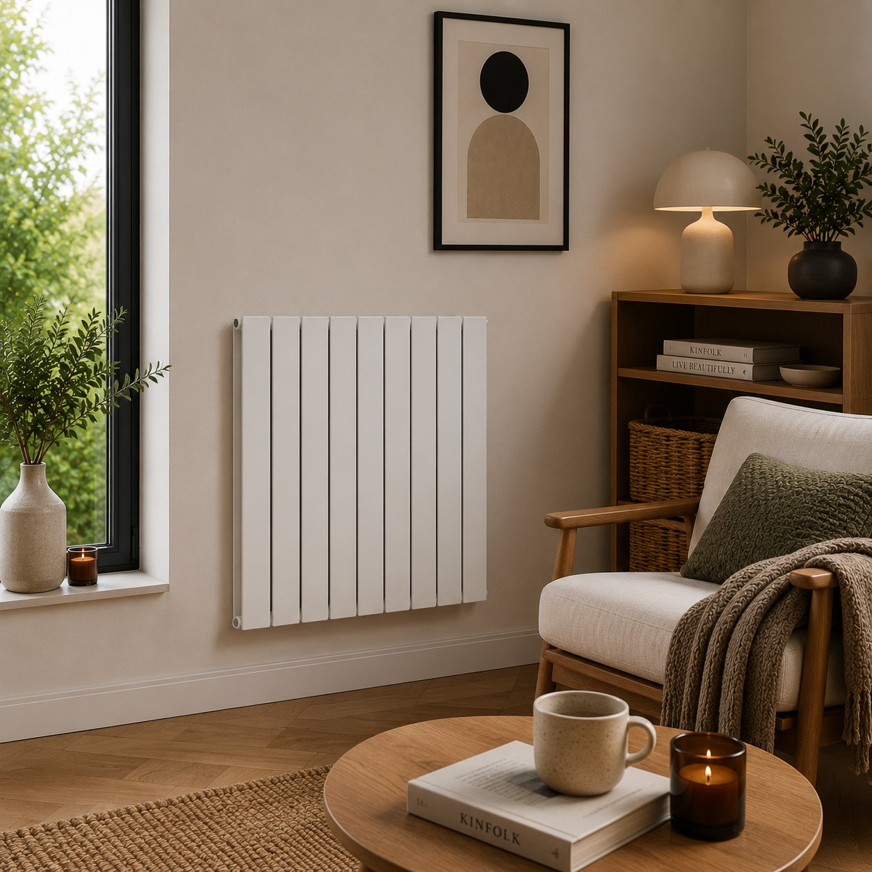 K Rad Boston 600H x 630W Double Radiator White - Image 3