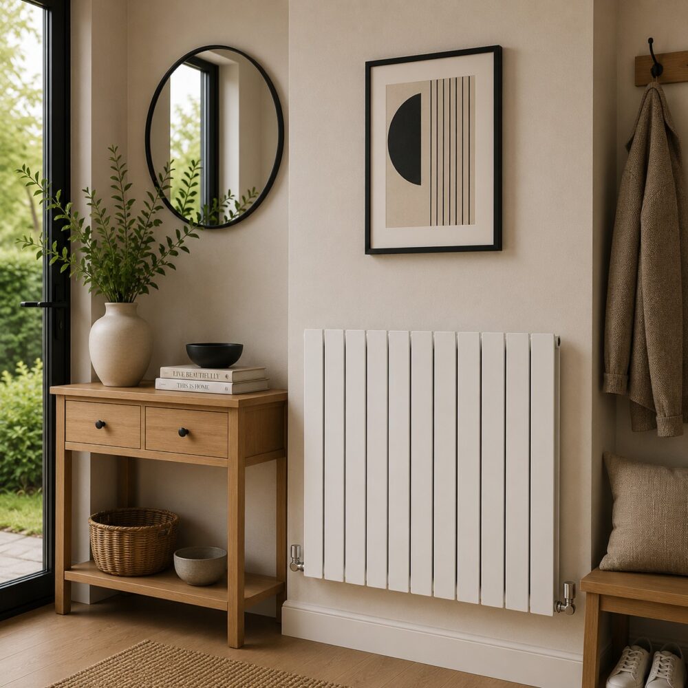 Boston 600H x 770W Double Radiator White
