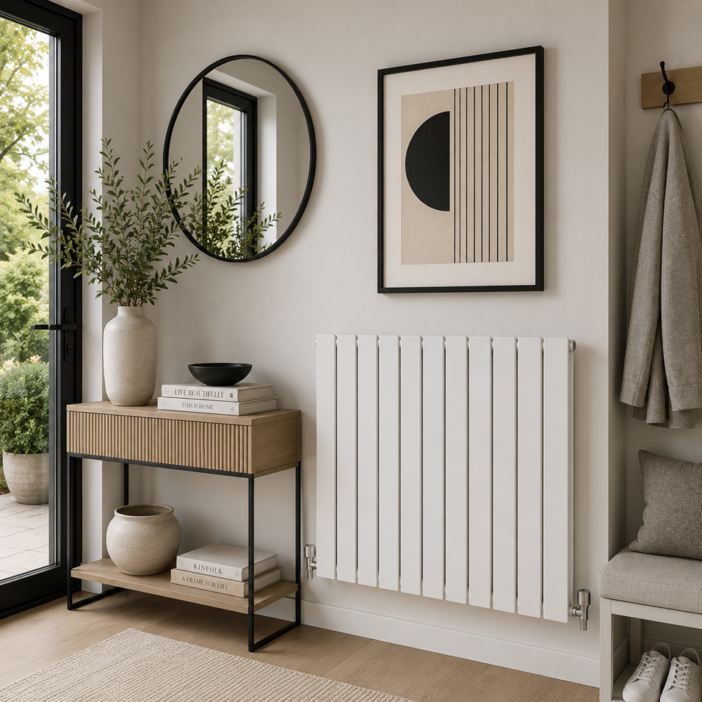 Boston 600H x 770W Single Radiator White