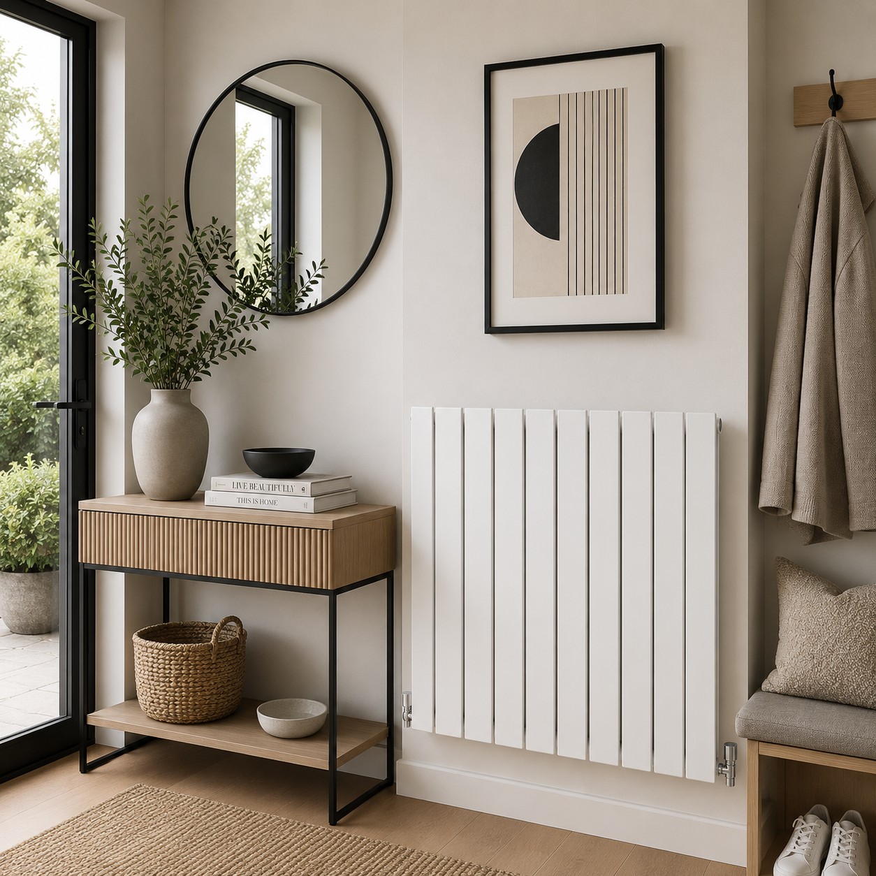 Boston 600H x 910W Double Radiator White