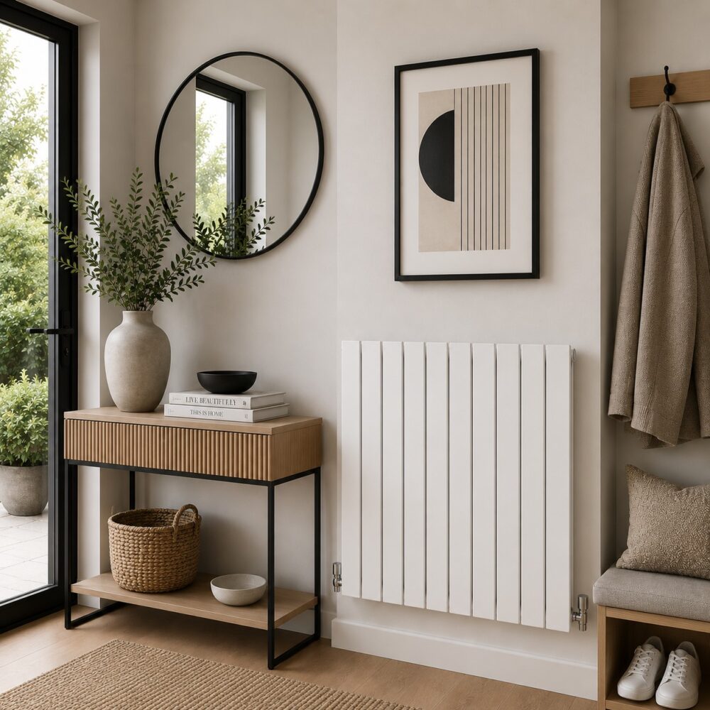 Boston 600H x 910W Single Radiator White
