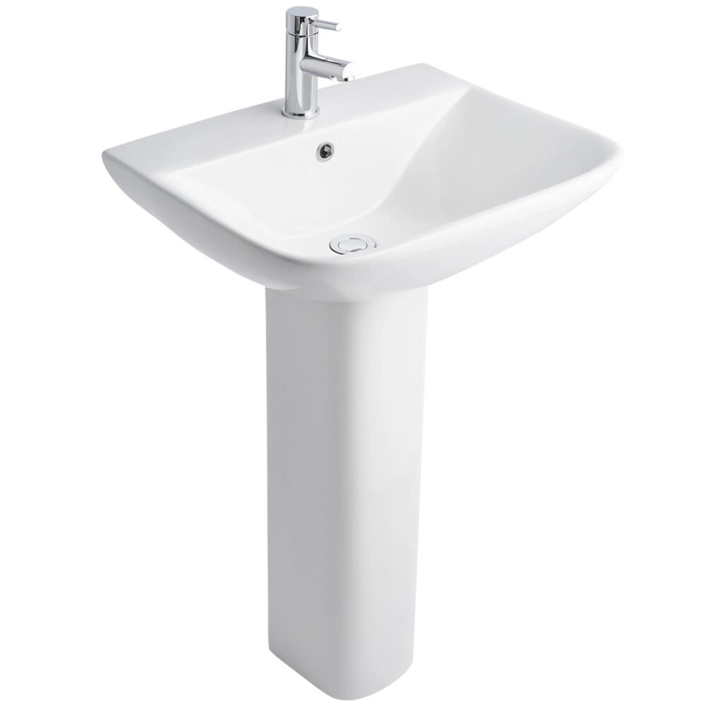 Primo Square Basin and Pedestal