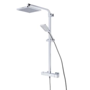 R2 Spirit Sqaure Bar Thermostatic Shower