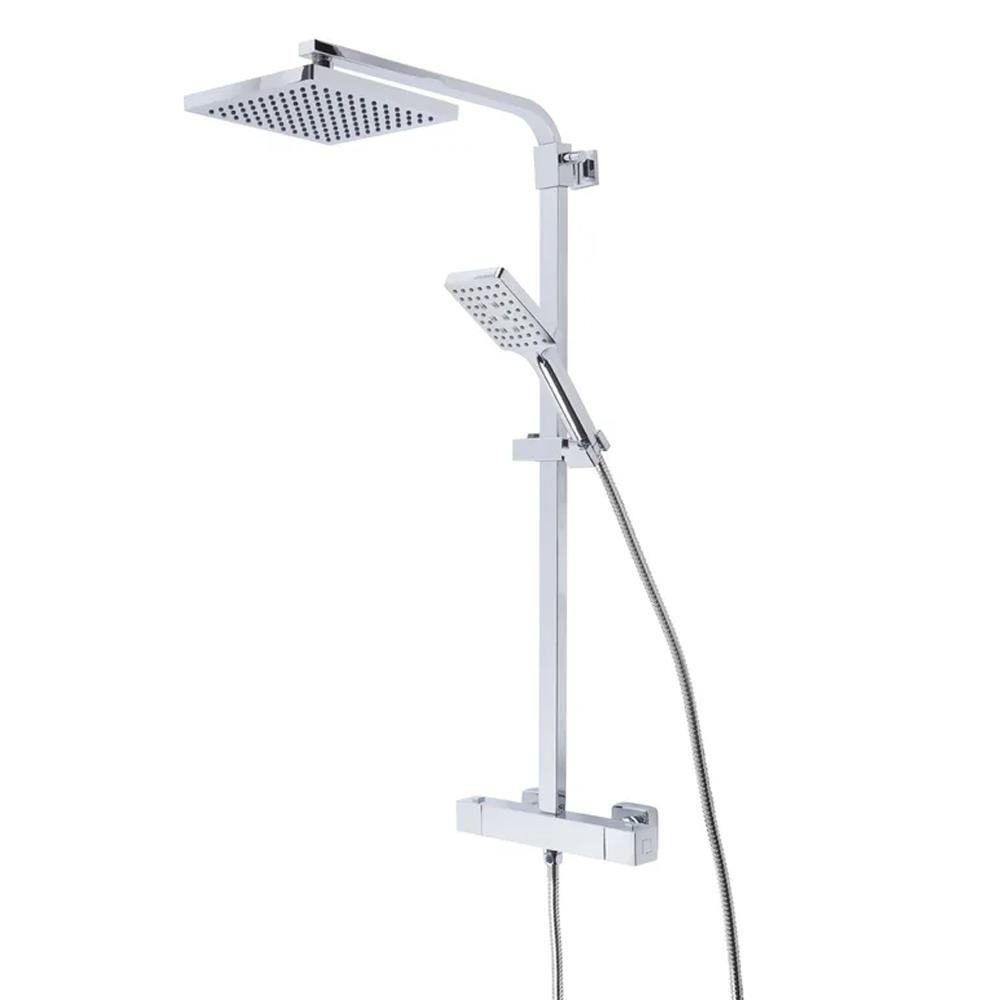 R2 Spirit Sqaure Bar Thermostatic Shower