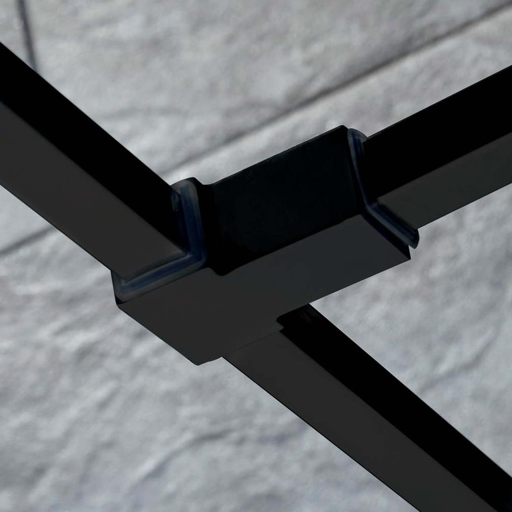 Wet Room Support Arm Joining Piece Black