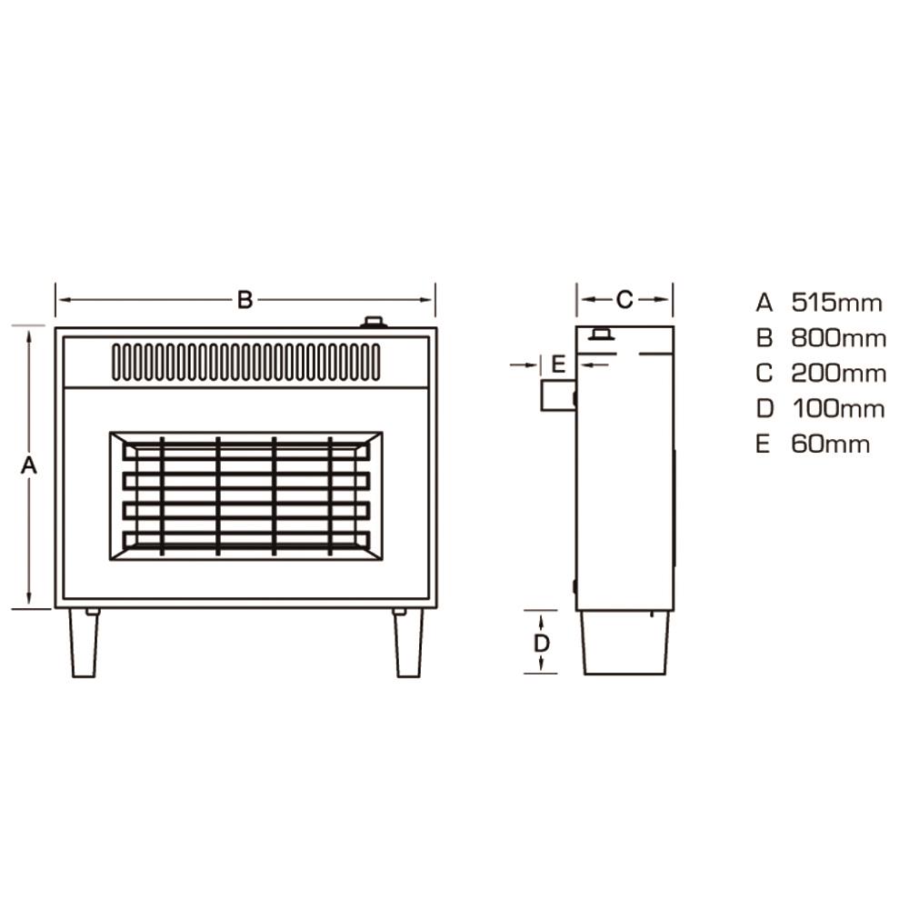 Flavel Misermatic Gas Fire Medium Oak FORMN0EN – 5.2kW Outset Gas Fire - Image 4