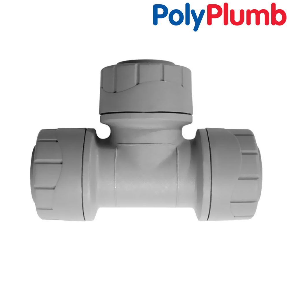 Polyplumb 22mm Tee Push Fit