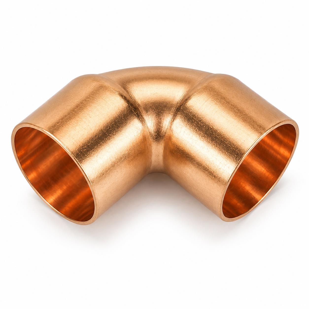 copper end feed elbow