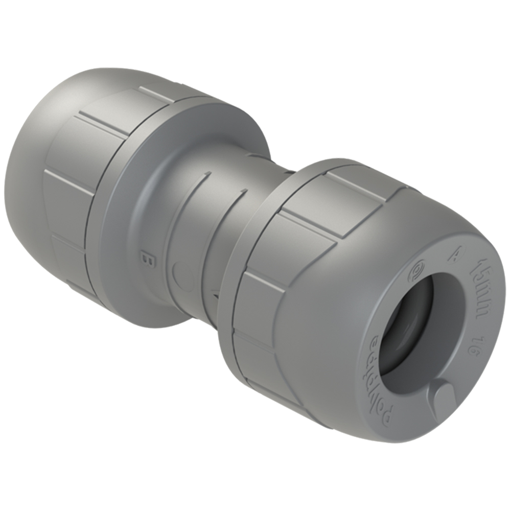 Polyplumb 15mm Coupling Push Fit