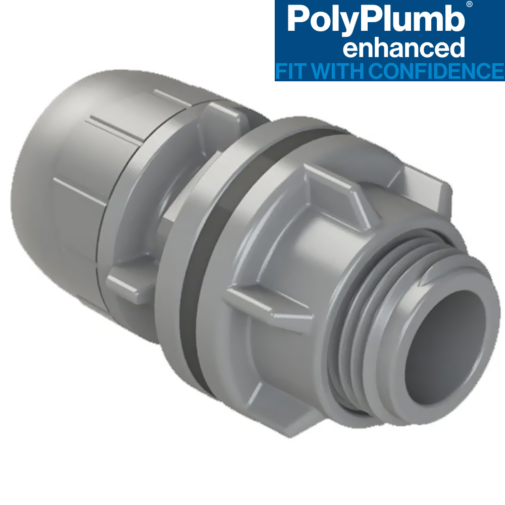 Polyplumb 15mm x 1/2inch Tank Connector Push Fit - Image 2