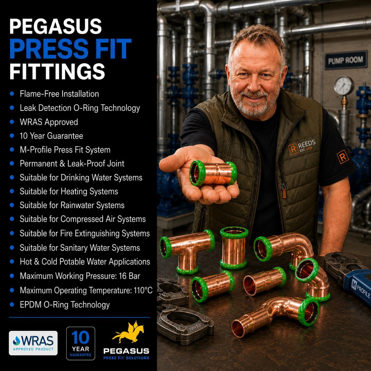PEGASUS Press Fit 22mm Elbow - Image 2