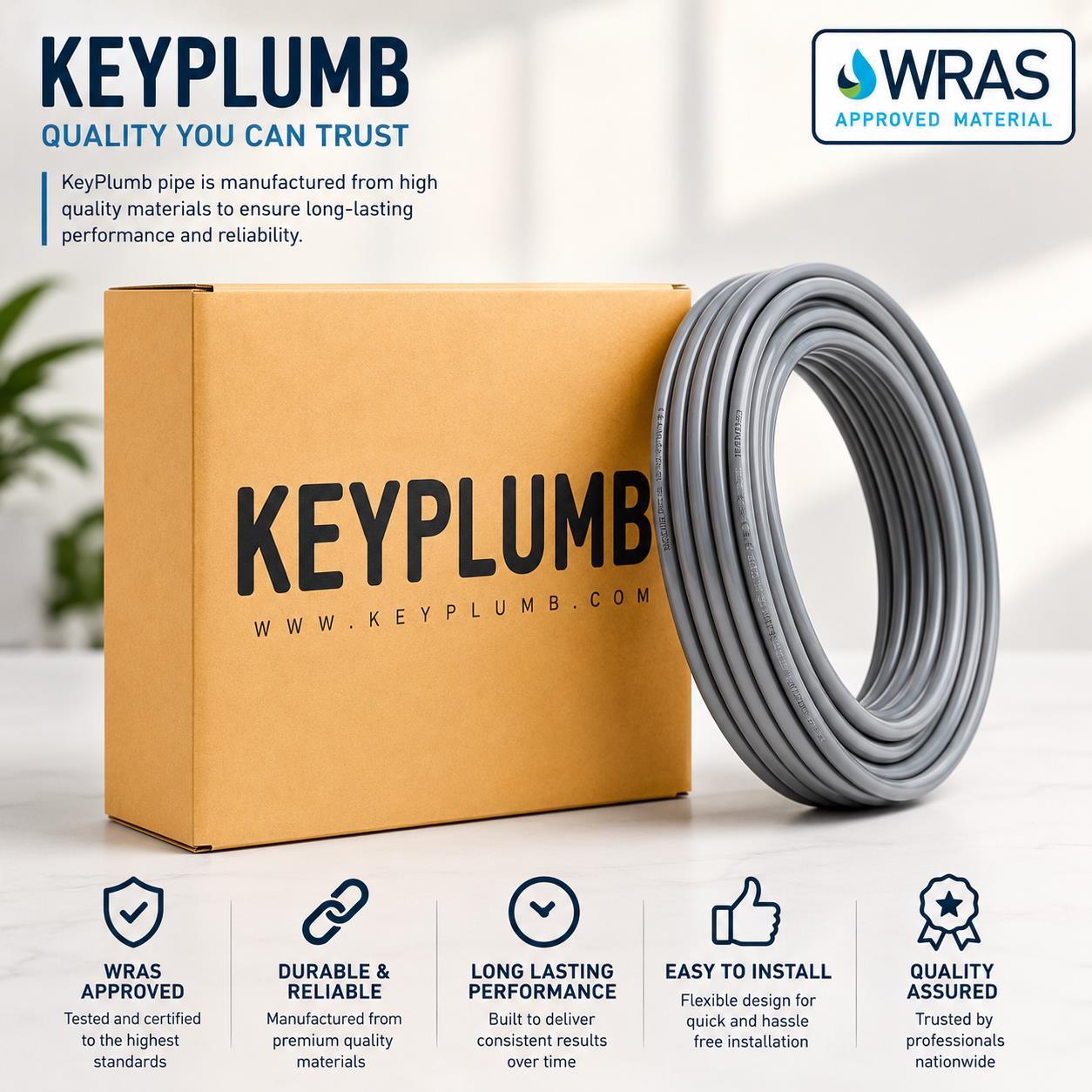Keyplumb 15mm Push Fit Coupling - Image 2