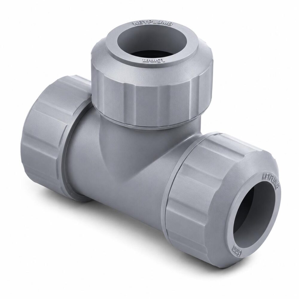 Keyplumb 22mm Push Fit Tee
