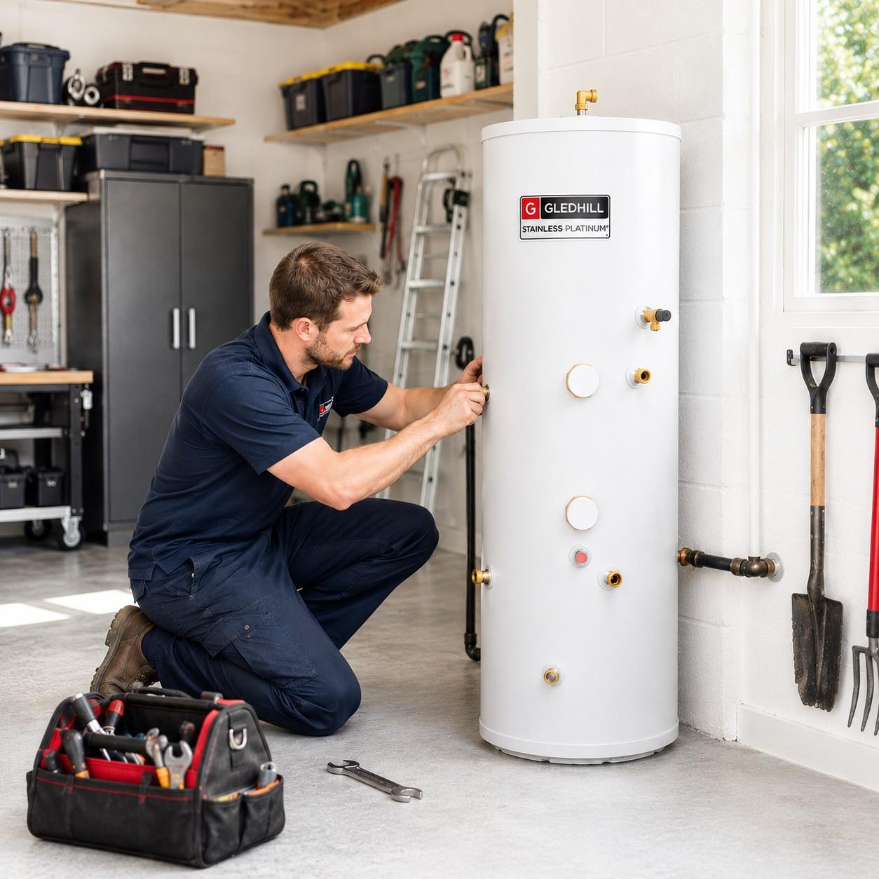 Gledhill Stainless Platinum 210L Direct Unvented Cylinder - Image 2