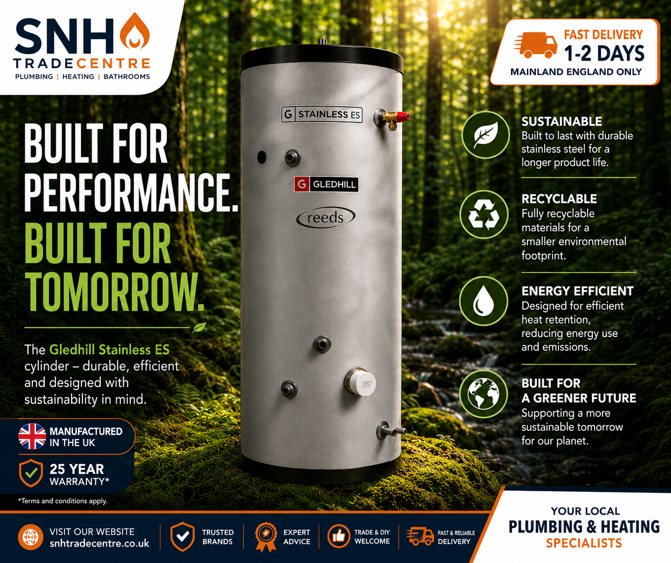gledhill 200l direct cylinder buying guide