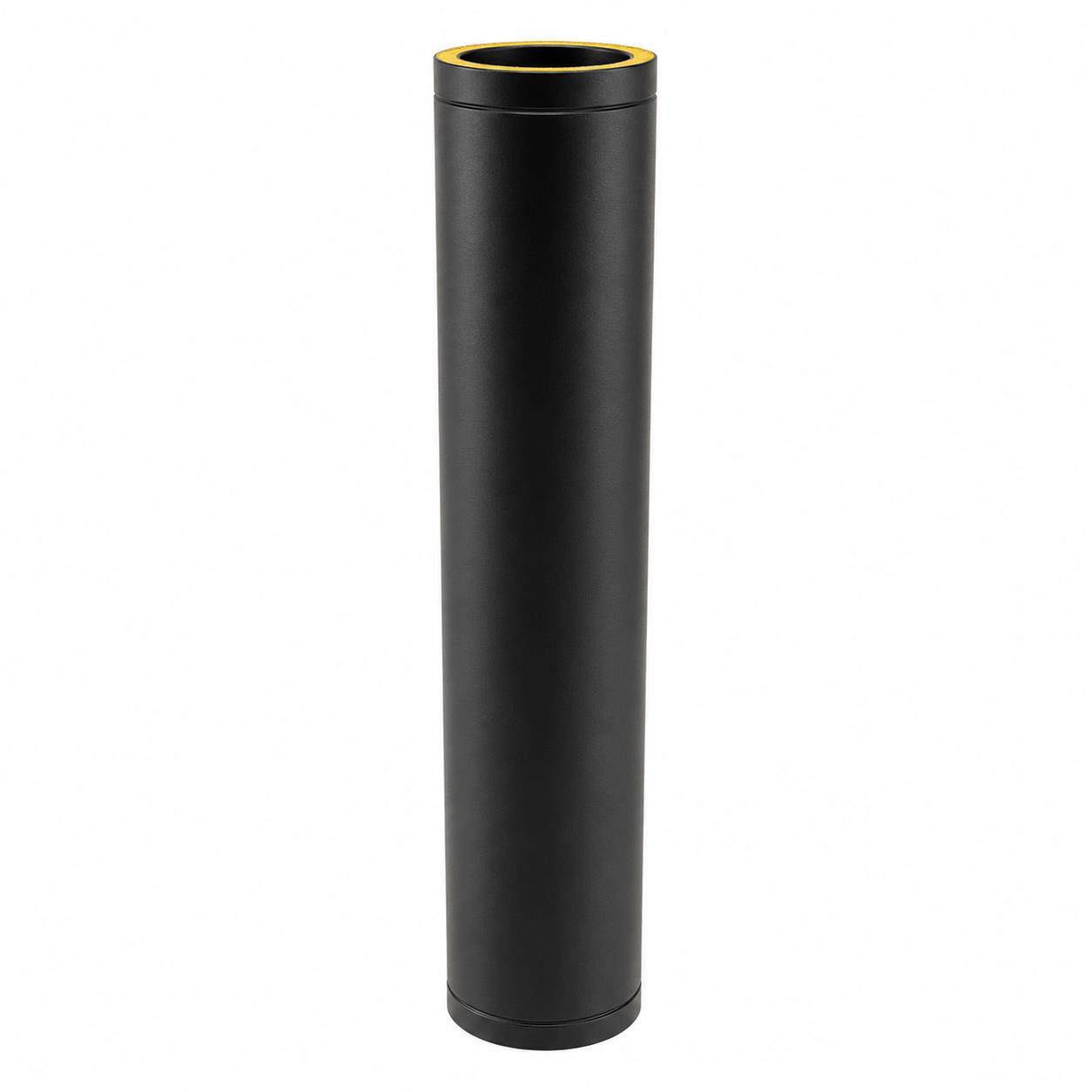 TWPro 125mm Twin Wall Pipe 1000mm Matt Black