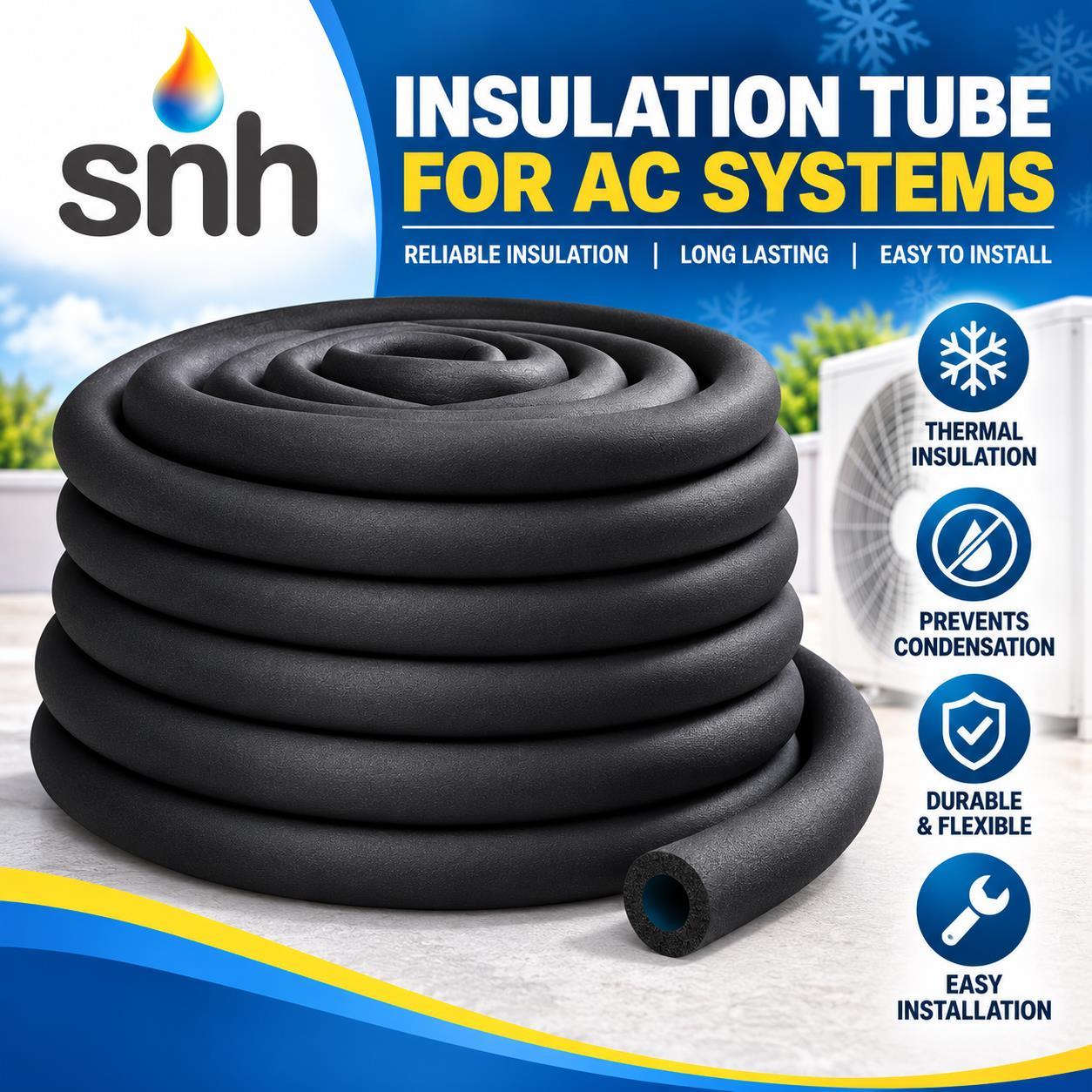 ArmaFlex Class O 3/8in x 3/8in Pipe Insulation (10mm x 9mm) 15m Coil - Image 3