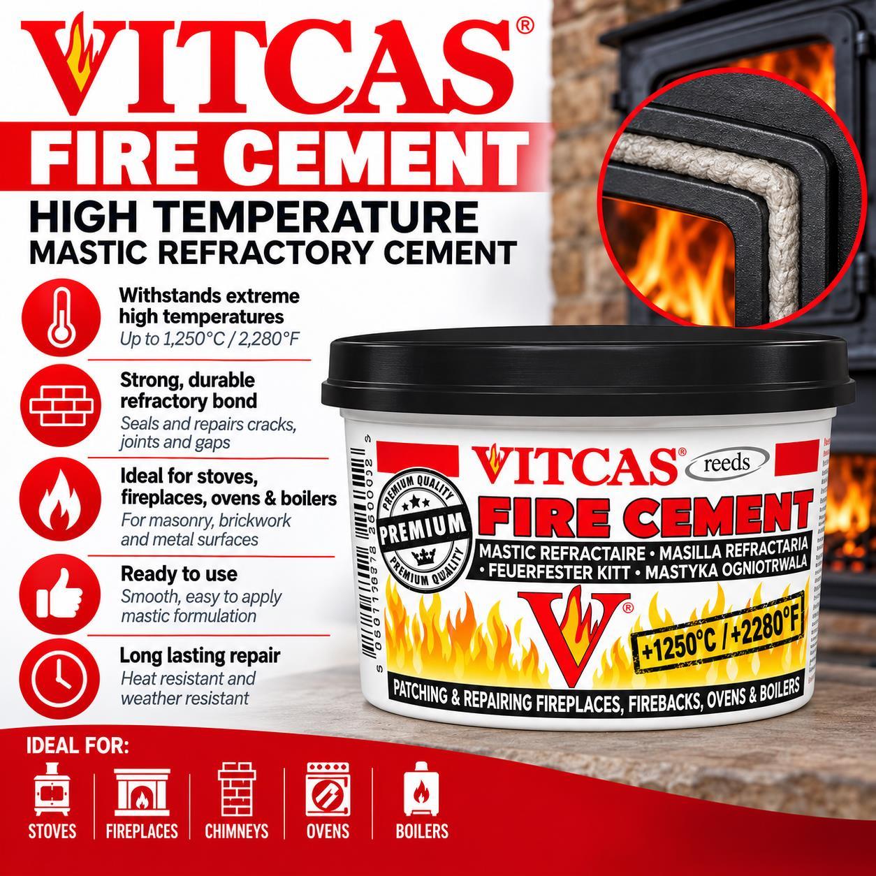 black fire cement 500g vitcas