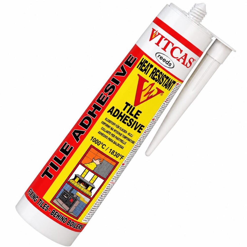 Vitcas Heat Resistant Tile Adhesive 310ml Cartridge
