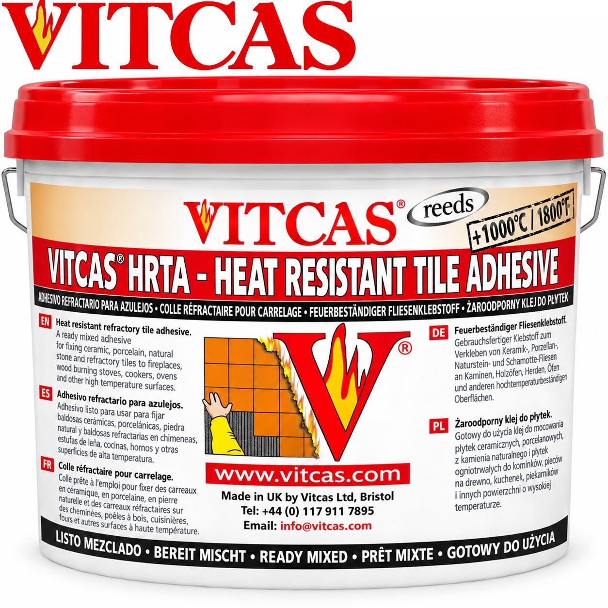 Vitcas Heat Resistant Tile Adhesive Grey 5Kg Ready Mixed - Image 2