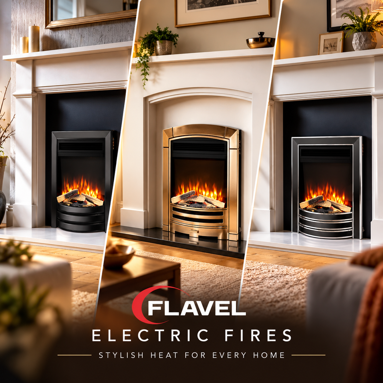 Flavel electric fires for modern and traditional homes