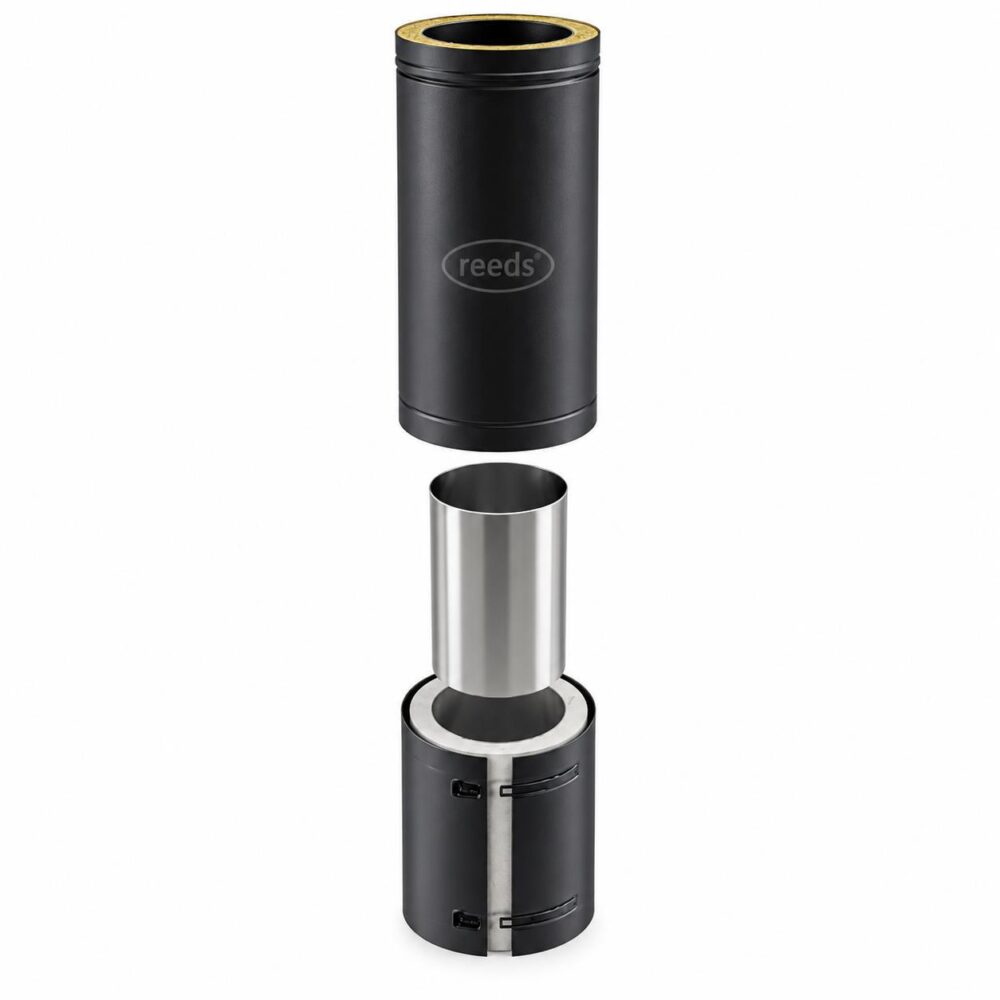 TWPro 125mm Connecting Pipe 500mm Matt Black