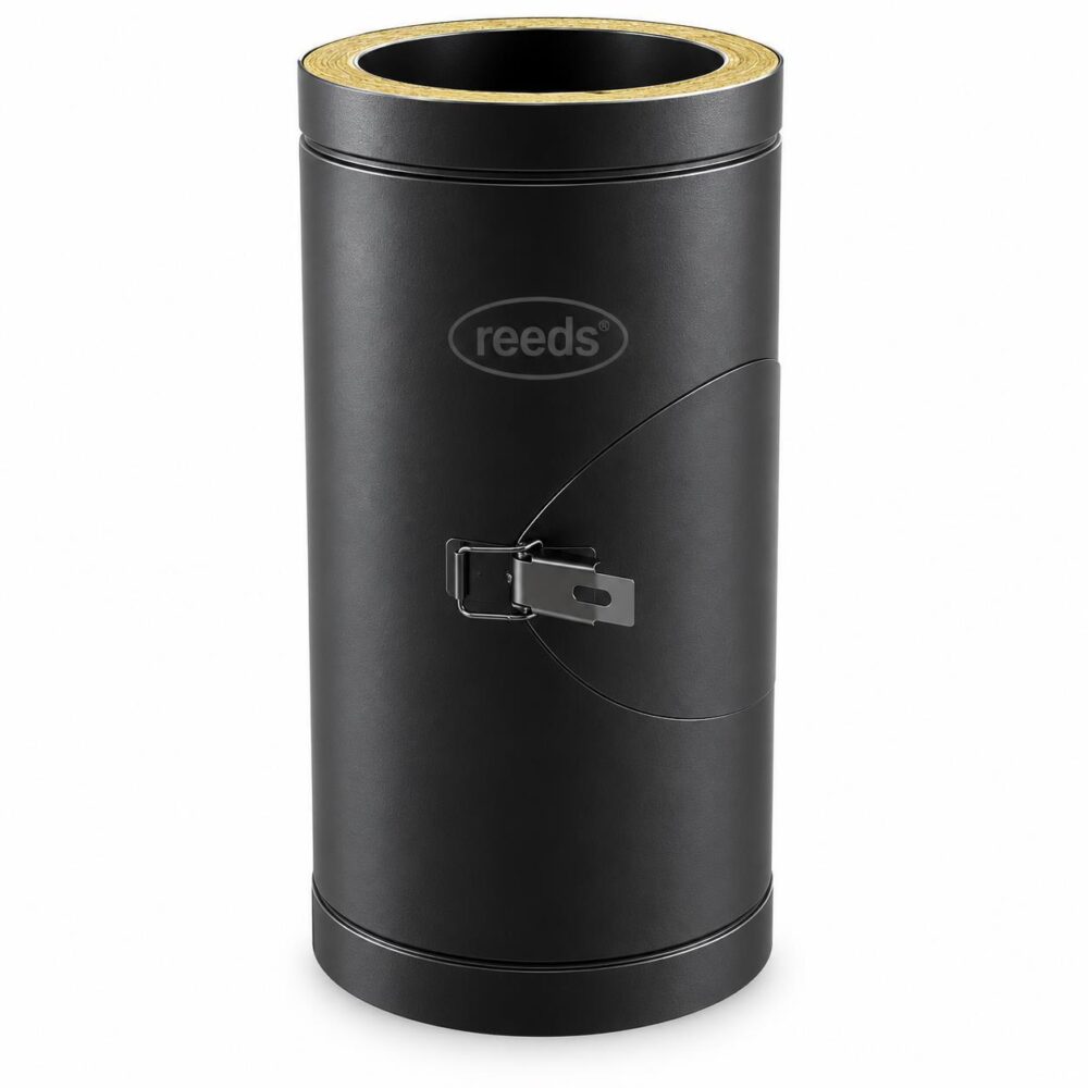 TWPro 125mmTwin Wall Insulated Pipe 500mm (non-condensing) Matt Black KW