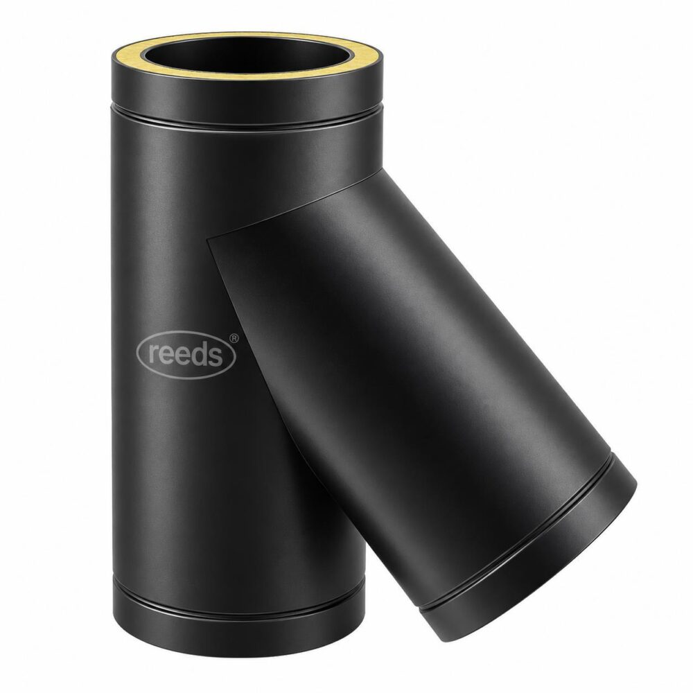 TWPro 125mm 135 Degree Tee Matt Black