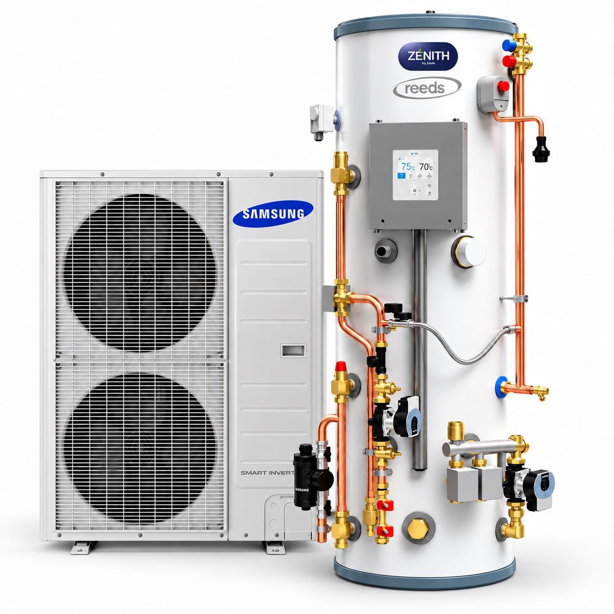 Joule Samsung Gen 6 12kW Heat Pump Pack with Zenith Cylinder