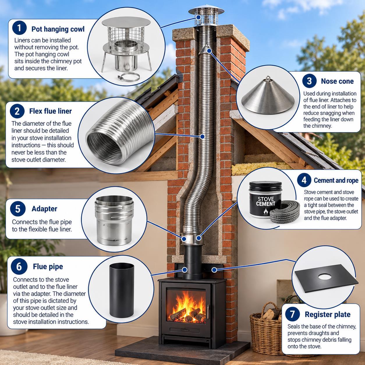 5 Inch Lifetime Flue Liner 904L - Image 5