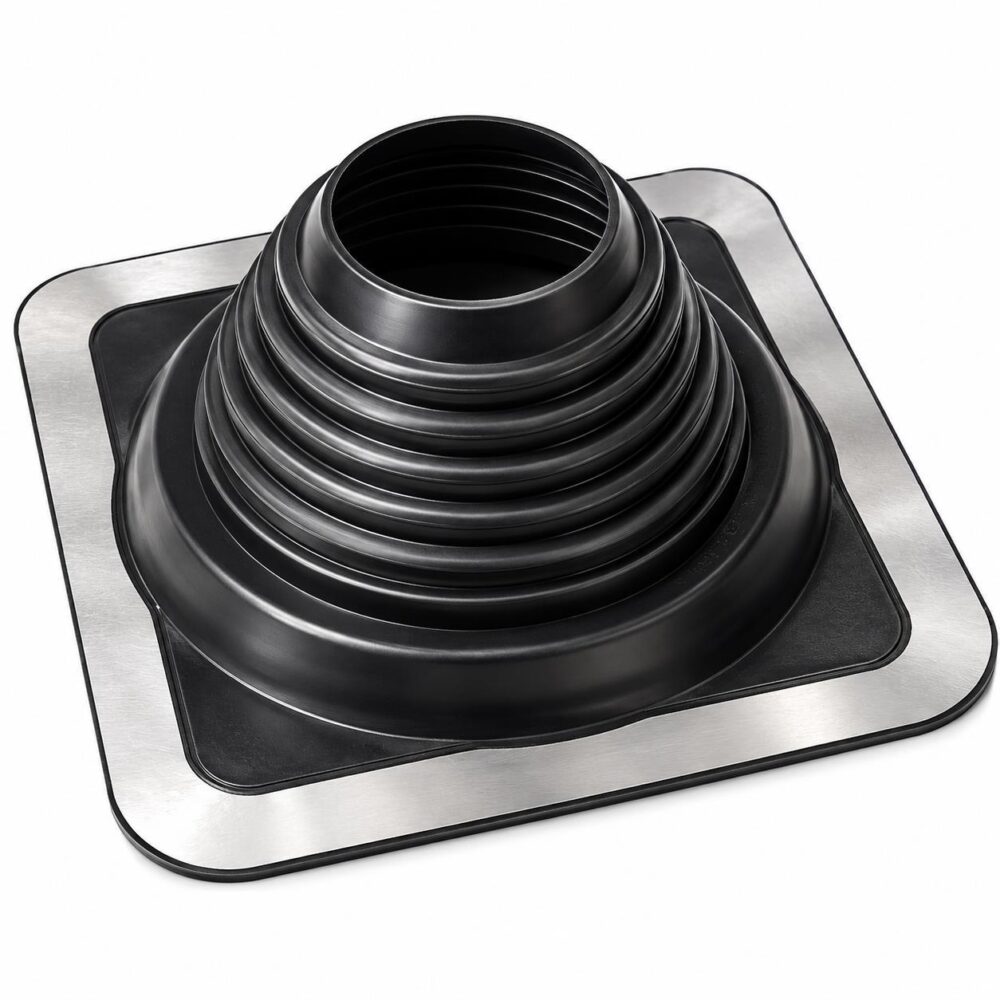 MI-FLUES MI-Flash No. 5 black EPDM roof flashing 101mm to 178mm