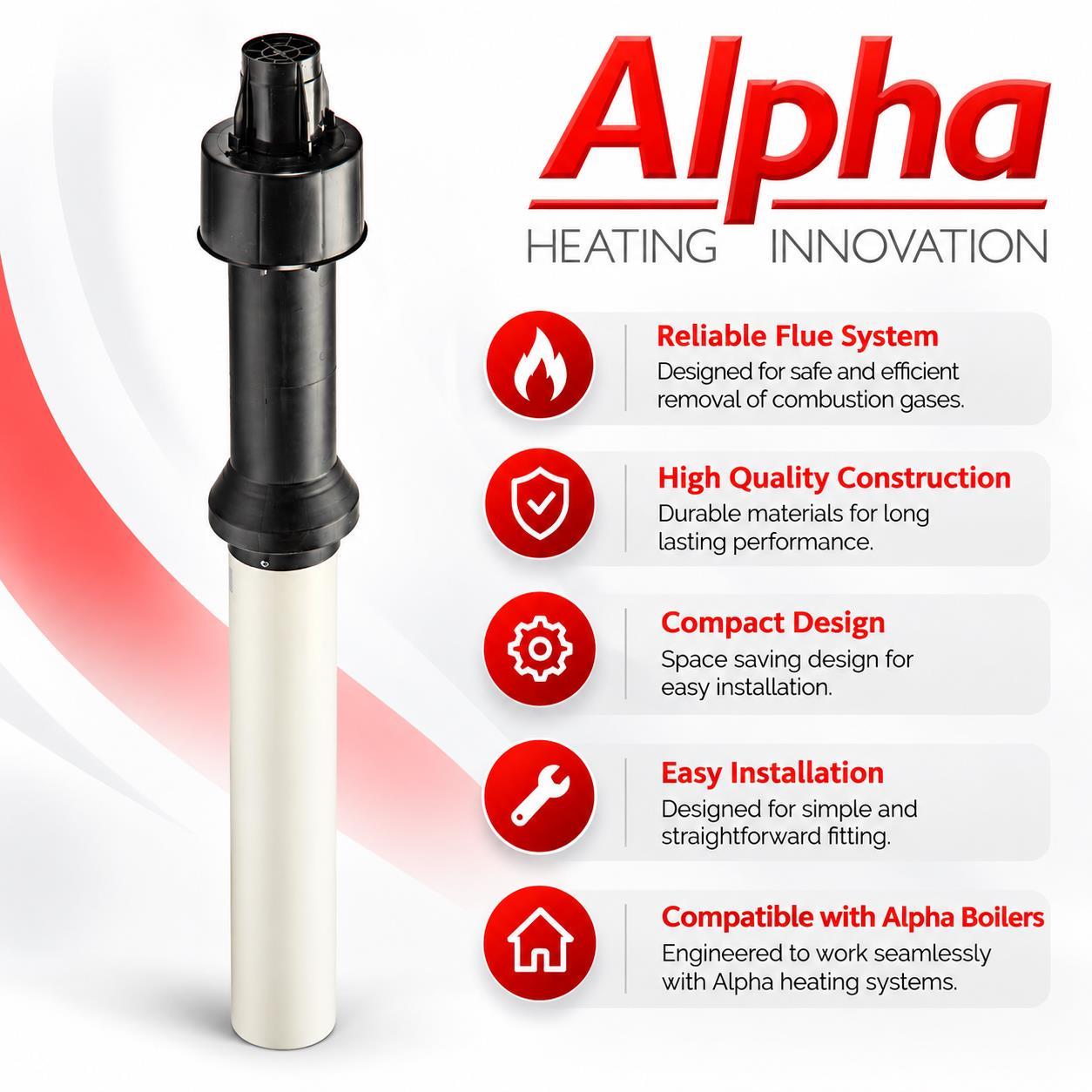 Alpha Vertical Flue Terminal Kit - Image 4